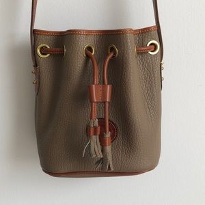 Vintage 90s Dooney & Bourke Bucket Bag.